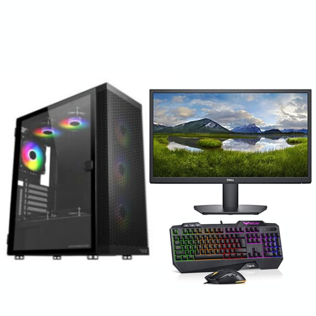 Large Design Gaming PC | Intel Core i5–12400 @ 3.0GHz | MSI pro H620 M | 32GB DDR4 RAM | 1TB m.2 nvme 3X4 & 3TB SATA | PNY NVIDIA QUADRO 400 4GB DDR6 | | Windows 11 Pro