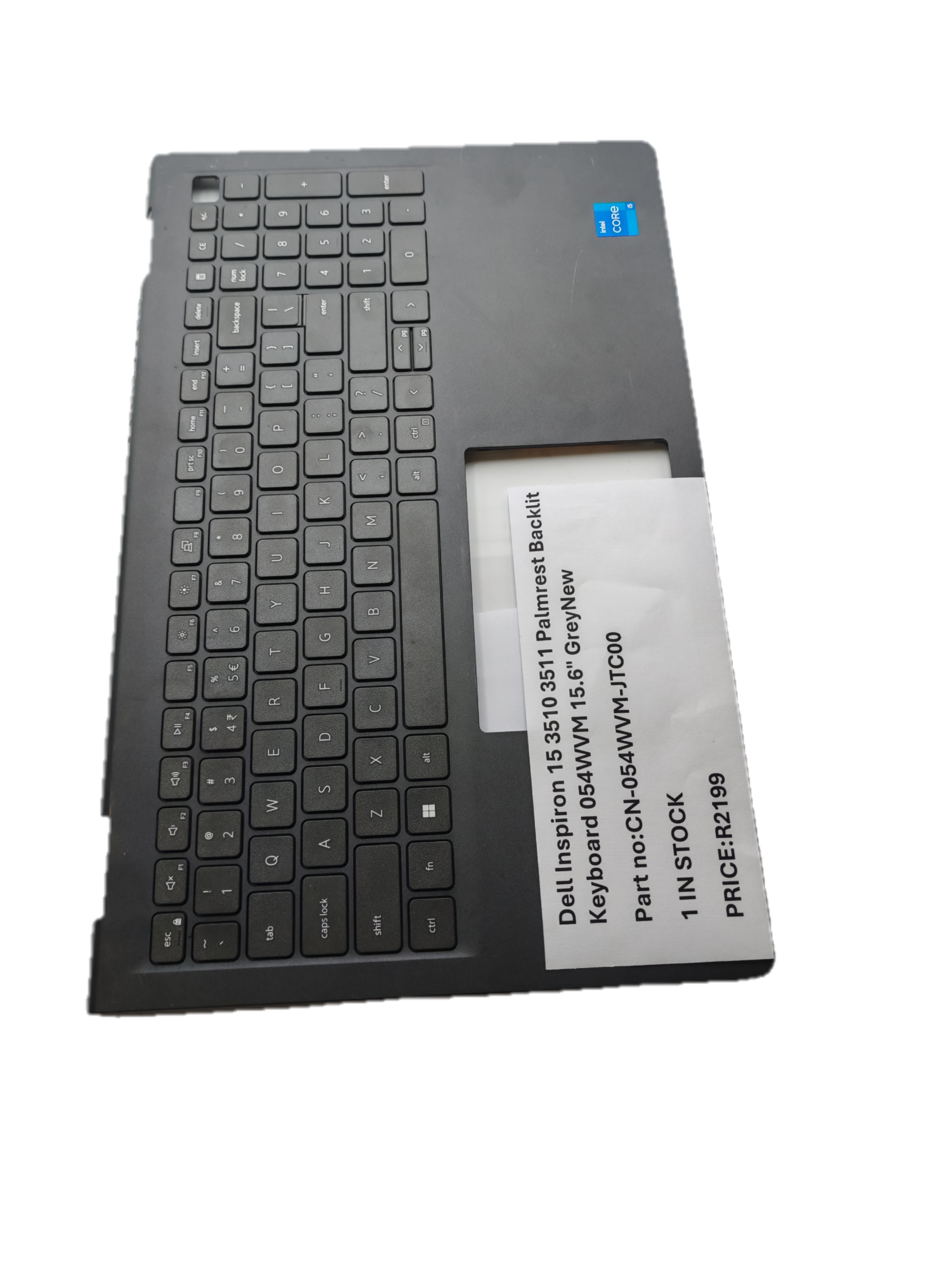 Dell Inspiron 15 3510 3511 Palmrest Backlit & Keyboard 054WVM / 15.6″ ( New ) Grey